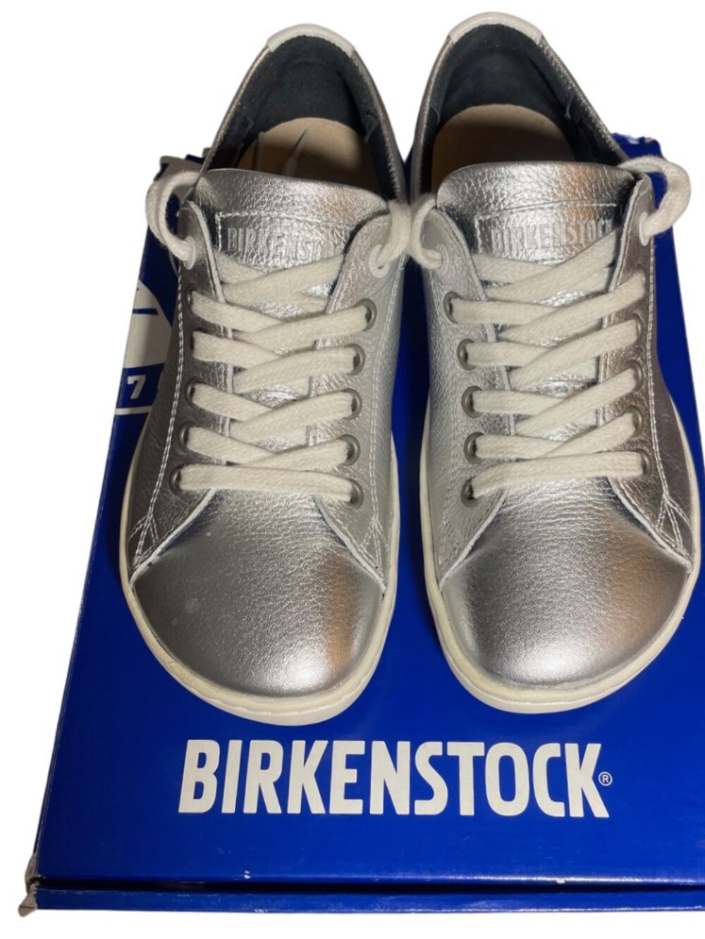 Birkenstock Arran sneaker in Metallic Silver size 36 EU 5.5 US womens